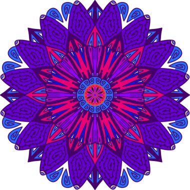 Dekoratif yuvarlak süsleme.