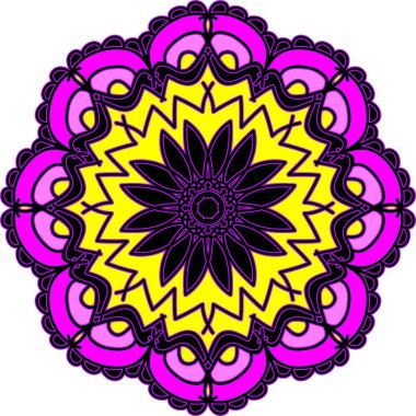 Renkli soyut mandala