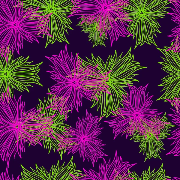 Fondo floral sin costuras — Vector de stock