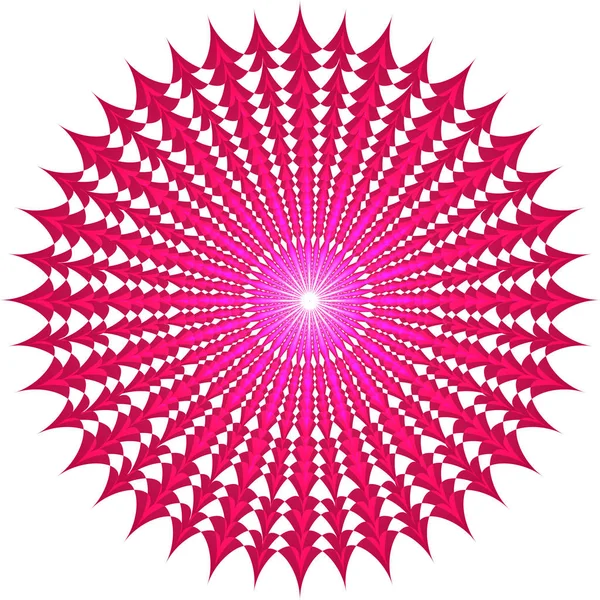Pink Pattern Abstract Illustration Colorful Ornament White Background — Image vectorielle
