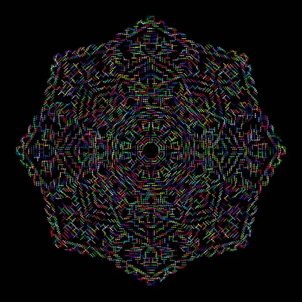 Abstraktes buntes Mandala — Stockvektor