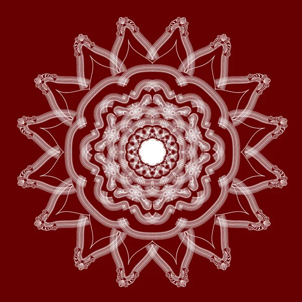 Színes kártya, mandala. — Stock Vector