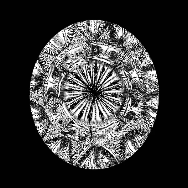 Mandala ornamental abstrak - Stok Vektor