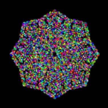 Soyut renkli mandala