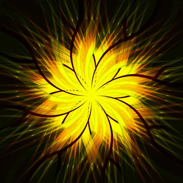Mandala coloré abstrait — Image vectorielle