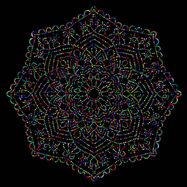 Mandala colorido abstracto — Vector de stock