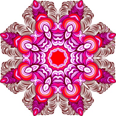 Renkli soyut mandala