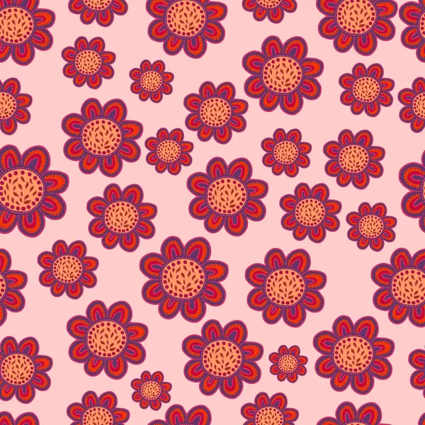 Fond floral sans couture — Image vectorielle