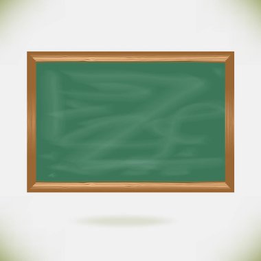 Boş yeşil okul yazı tahtası