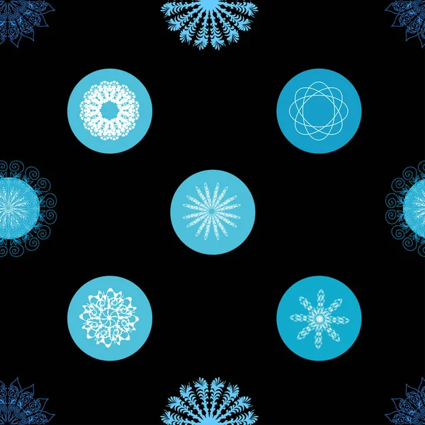 Snöflingans abstrakta mönster — Stock vektor