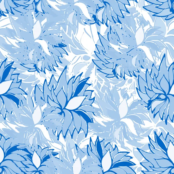 Fondo floral sin costuras — Vector de stock