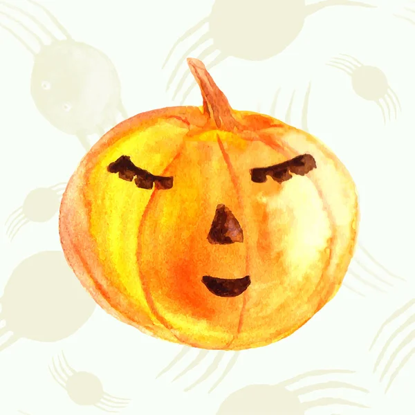 Happy Halloween Card Pumpkin Abstract Background — Stockový vektor