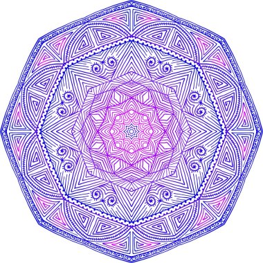 Renkli soyut mandala