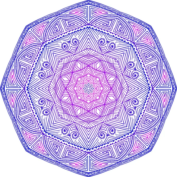 Mandala abstracto colorido — Archivo Imágenes Vectoriales