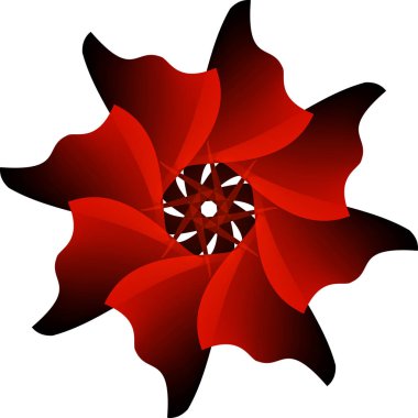 soyut çiçek şekil