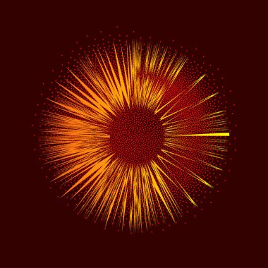 Soyut noktalı tasarım ögesi