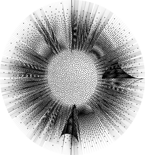 Abstract dotted design element