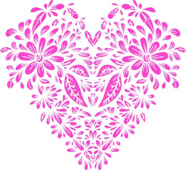 Dekoratif kalp şekli