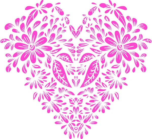 Coeur décoratif forme — Image vectorielle