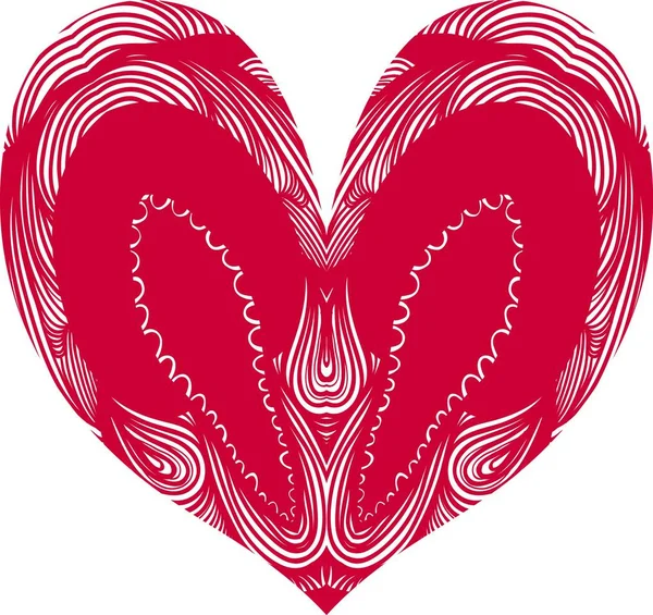 Decorativo a forma di cuore — Vettoriale Stock