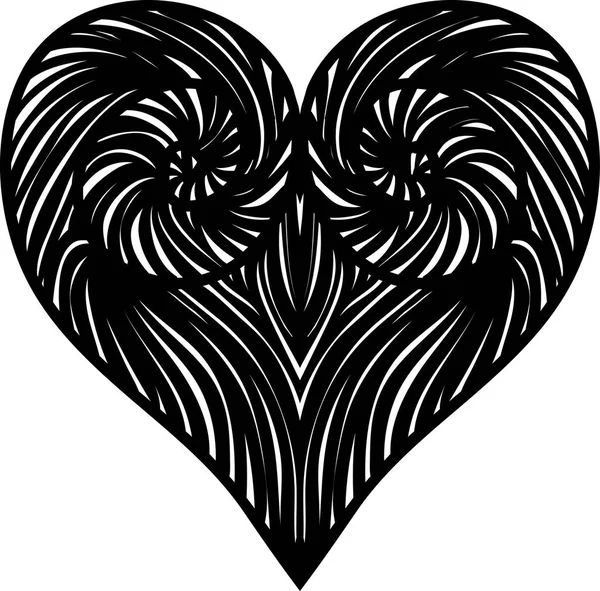 Декоративная форма сердца — стоковый вектор