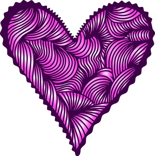 Forma decorativă a inimii — Vector de stoc