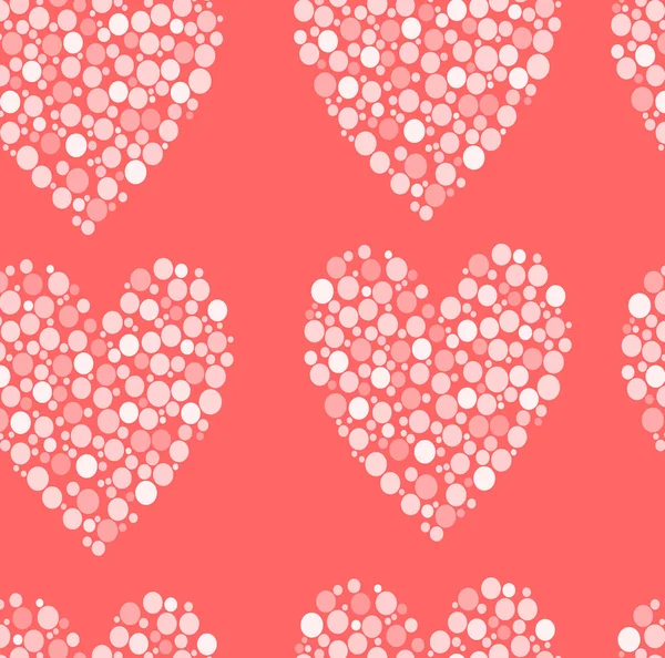 Seamless pattern with hearts. — Stock Vector