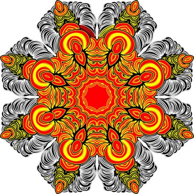 Renkli soyut mandala