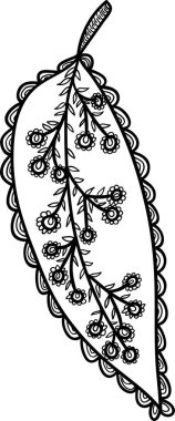 çizilmiş yaprak el