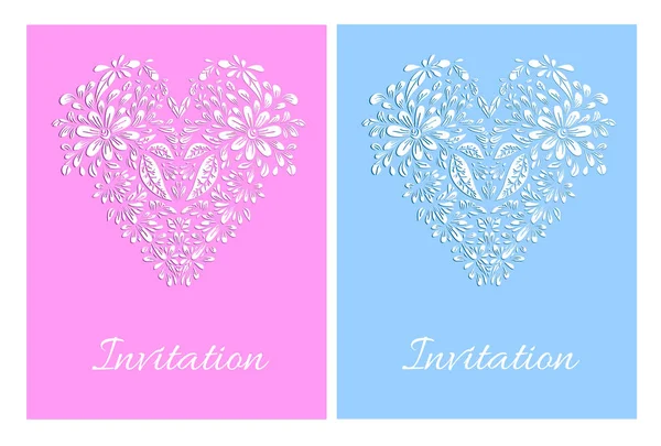 Modèle de carte d'invitation — Image vectorielle