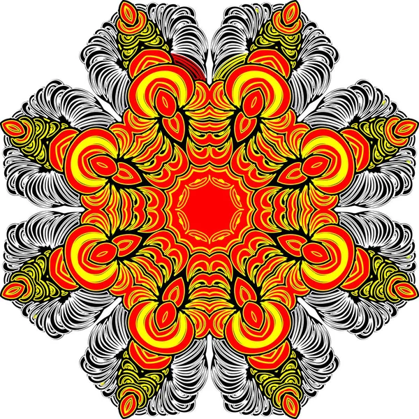 Mandala abstracto colorido — Vector de stock