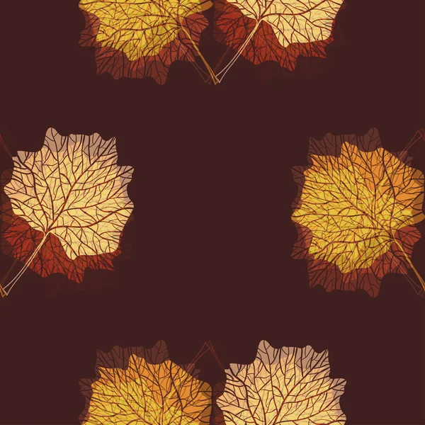 Fond abstrait avec des feuilles — Image vectorielle