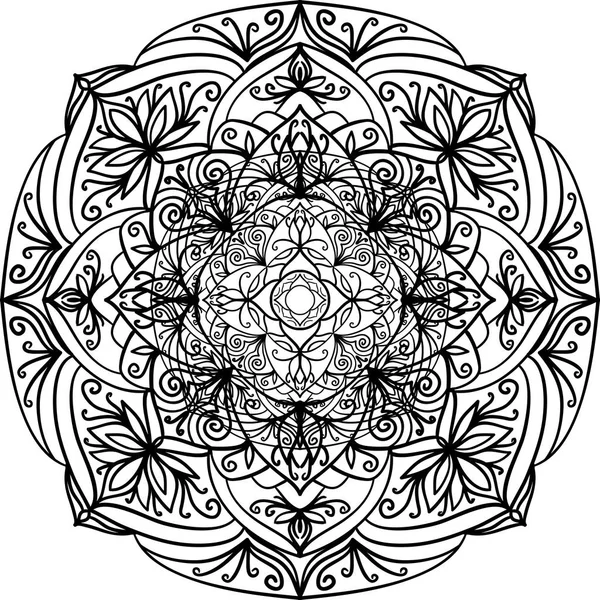 Decorative mandala pattern. — Stock Vector