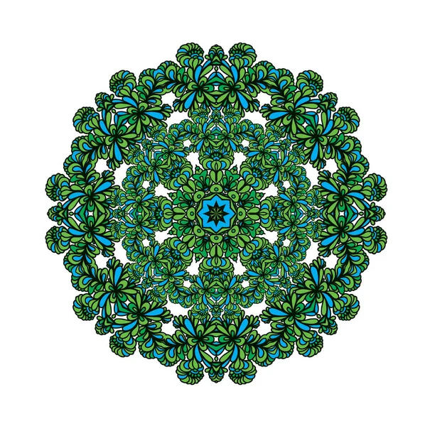 Farbenfrohes abstraktes Mandala — Stockvektor