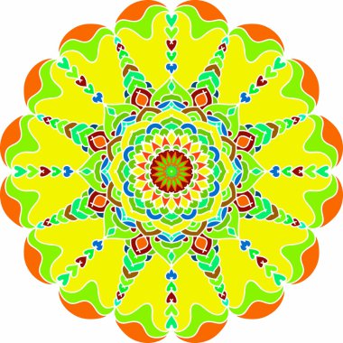 Renkli soyut mandala