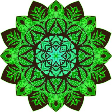 Mandala dekoratif elemanlar.