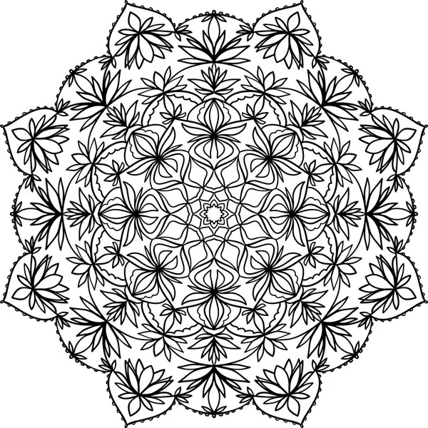 Patrón de mandala abstracto — Archivo Imágenes Vectoriales