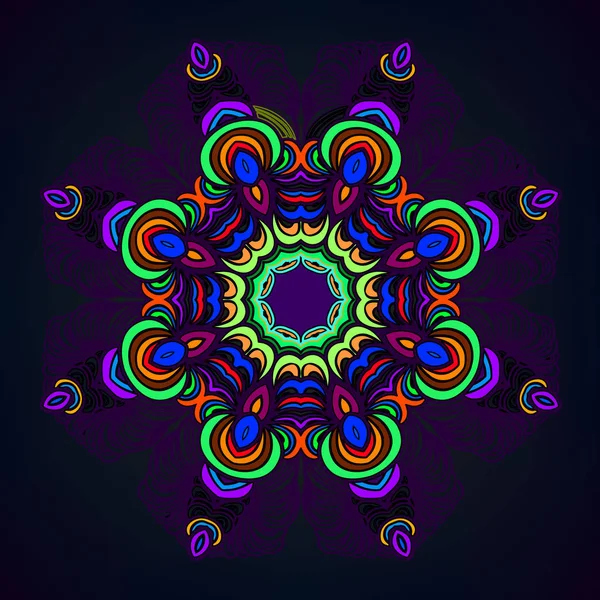 Mandala colorido abstracto — Archivo Imágenes Vectoriales