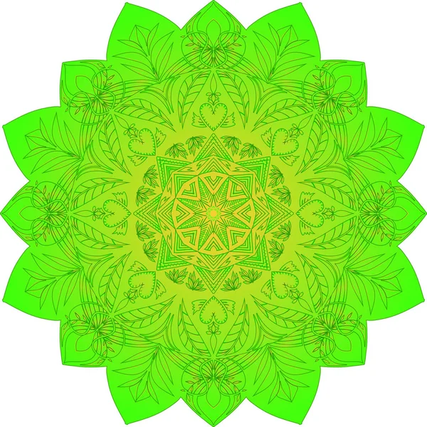 Mandala dekoratif elemanlar.