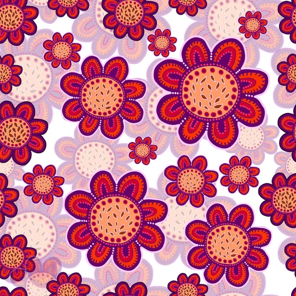 Fond floral sans couture — Image vectorielle