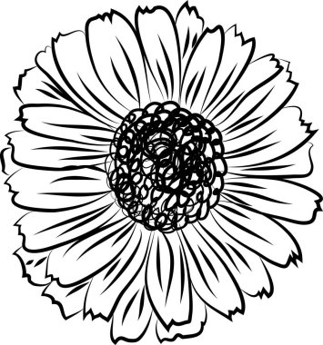 Süslü siyah mandala.