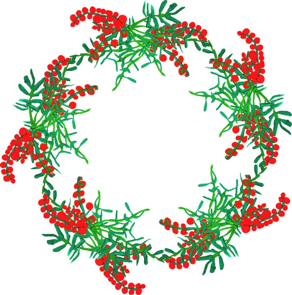Decorative floral wreath — Stock Vector