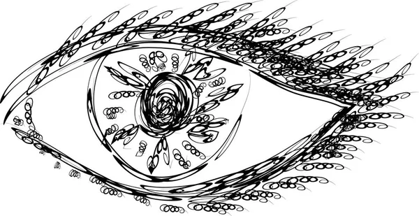 Illustration of human eye — 스톡 벡터