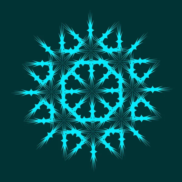 Carte colorée avec mandala . — Image vectorielle