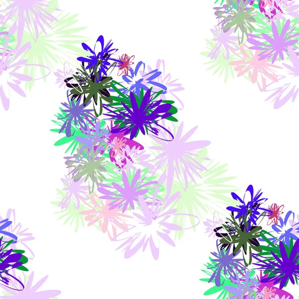 Fond floral sans couture — Image vectorielle