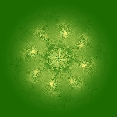 Mandala ile renkli kart.