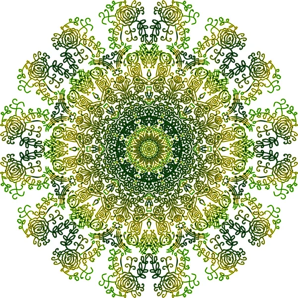 Mandala abstracto colorido — Vector de stock