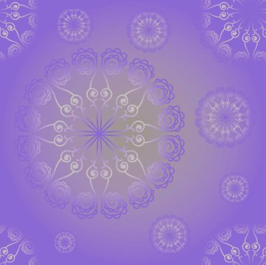 Tasarım için çiçek desenli kusursuz mandala, soyut arkaplan