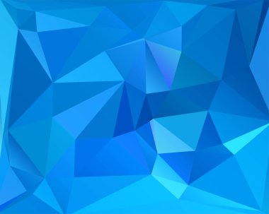 Soyut çokgen arkaplan. Gelecekçi tarzı. Geometrik renkli üçgen dokusu. Mozaik yüzey.