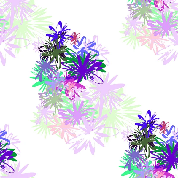 Virágos varratmentes háttérben — Stock Vector